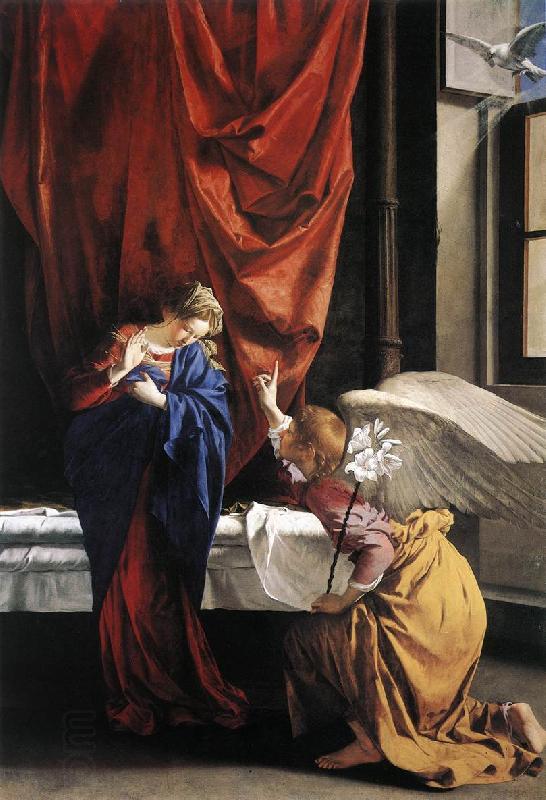 GENTILESCHI, Orazio Annunciation seyh oil painting picture